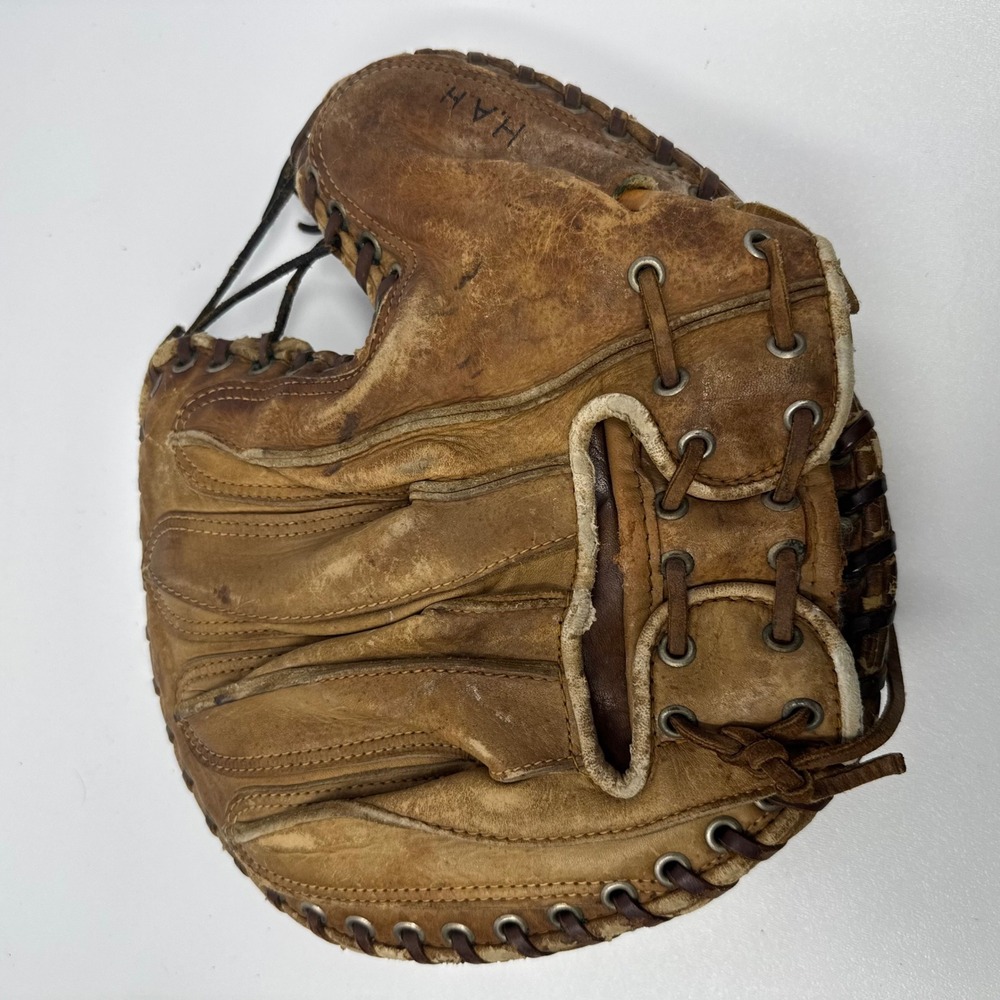 Vintage 1940s 1950s Spalding Marvel Professional Model Baseball Catchers Mitt